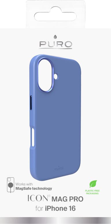 Puro Icon Mag Pro iPhone 16 fodral (blått)