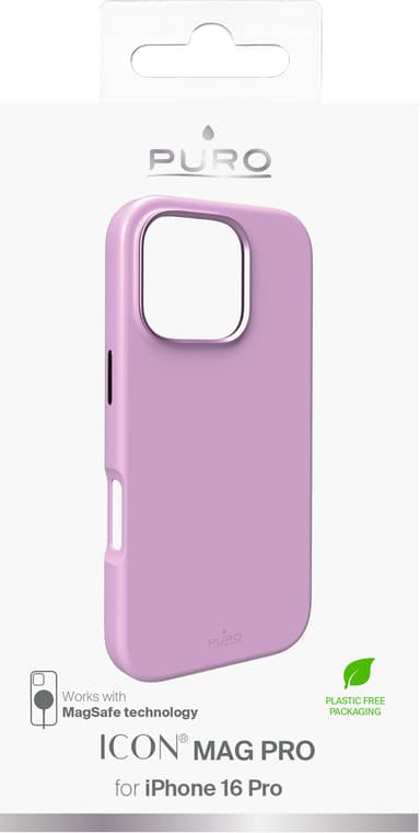 Puro Icon Mag Pro iPhone 16 Pro fodral (rosa)