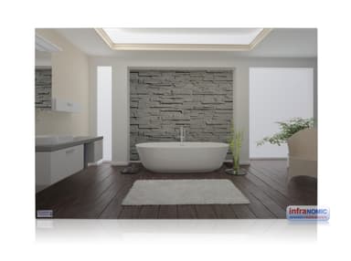 Slimline IR Spegel Värmare - - 320 Watt - 7 m2 (1200 x 350)