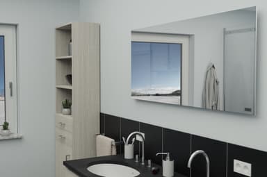 Slimline IR Spegel Värmare - - 320 Watt - 7 m2 (1200 x 350)
