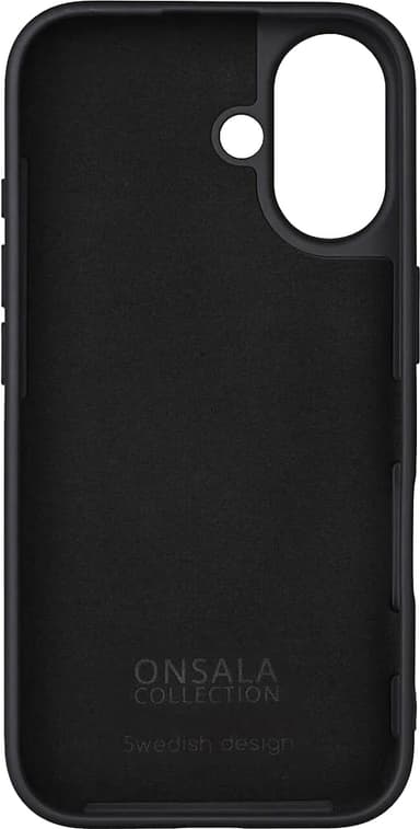Onsala iPhone 16 silicone fodral (svart)