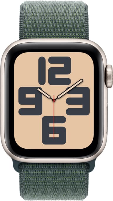 Apple Watch SE 2nd Gen 40mm GPS (Starlight Alu/Lake Green sportloop)