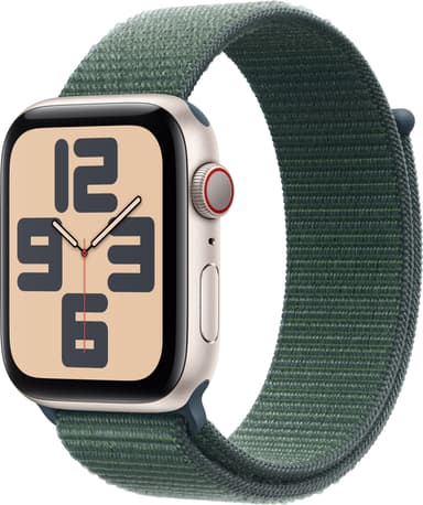 Apple Watch SE 2nd Gen 44mm LTE (Starlight Alu/Lake Green sportloop)