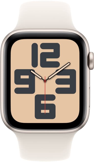 Apple Watch SE 2nd Gen 44mm GPS (Starlight Alu/Starlight sportband M/L)