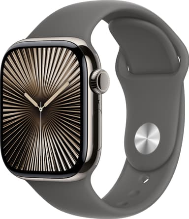 Apple Watch S10 46mm GPS+Cel (Natural Titanium/Stone Grey Sport Band) M/L