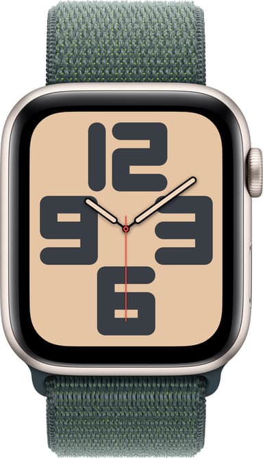 Apple Watch SE 2nd Gen 44mm LTE (Starlight Alu/Lake Green sportloop)