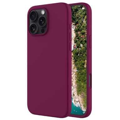 Liquid silikon skal iPhone 16 Pro - True Berry