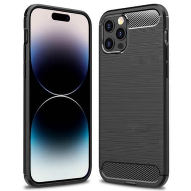 Borstat silikon skal iPhone 16 Pro Max - Svart