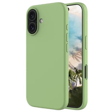 Liquid silikon skal iPhone 16 - Matcha Green