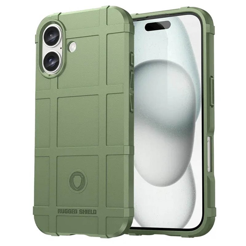 Rugged Shield skal iPhone 16 Plus - Grön