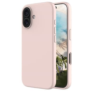Liquid silikon skal iPhone 16 Plus - Pink Sand