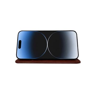 Plånboksfodral 3-kort iPhone 16 Plus - Brun