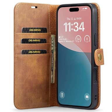 Mobilfodral DG-Ming 2i1 iPhone 16 - Brun