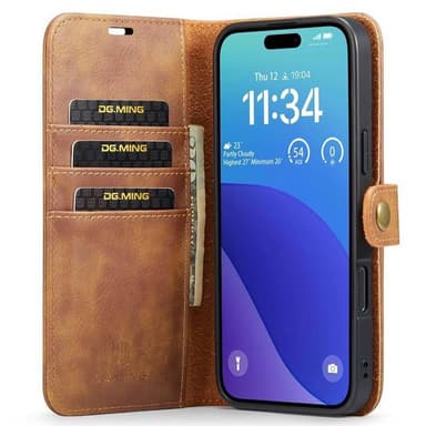Mobilfodral DG-Ming 2i1 iPhone 16 Pro Max - Brun