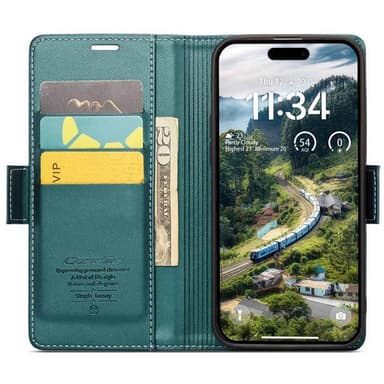 CaseMe mobilfodral 023 iPhone 16 Plus - Petrol
