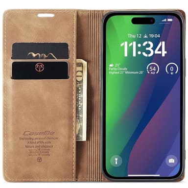 CaseMe mobilfodral 013 iPhone 16 Pro Max - Brun