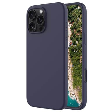 Liquid silikon skal iPhone 16 Pro Max - Cobolt Blue