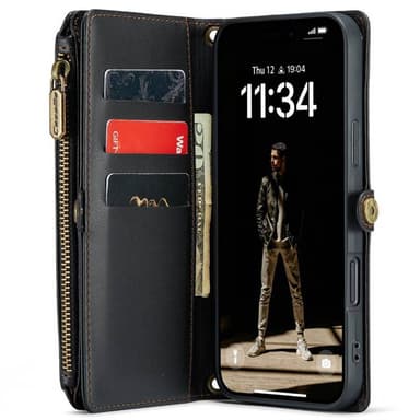 CaseMe mobilfodral C36 iPhone 16 Plus - Svart