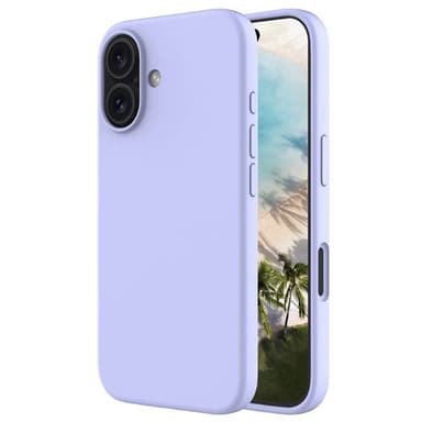 Liquid silikon skal iPhone 16 - Pale Purple