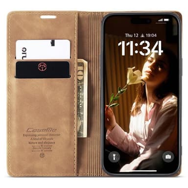 CaseMe mobilfodral 013 iPhone 16 Plus - Brun
