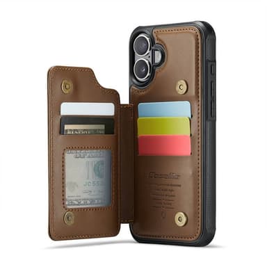 CaseMe mobilfodral C22 iPhone 16 - Brun
