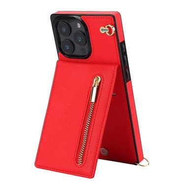 Zipper necklace case iPhone 16 Pro Max - Röd