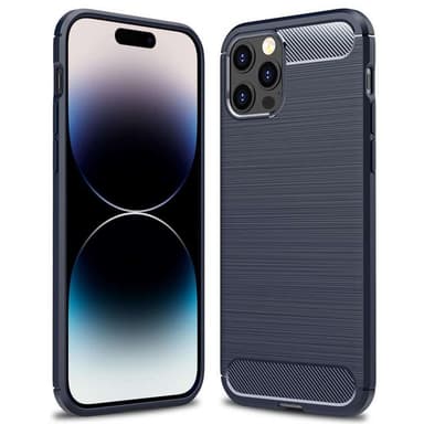 Borstat silikon skal iPhone 16 Pro - Blå