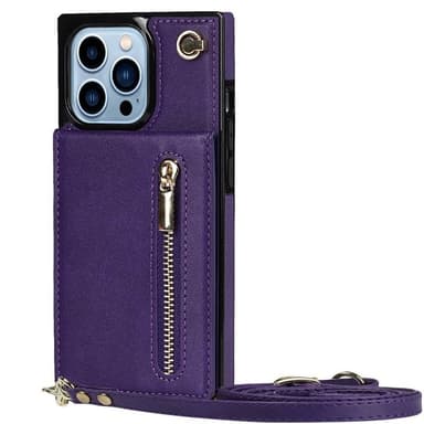 Zipper necklace case iPhone 16 Pro Max - Lila