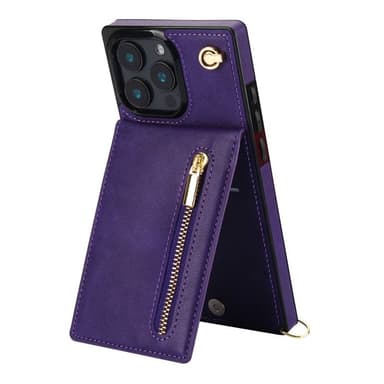 Zipper necklace case iPhone 16 Pro Max - Lila