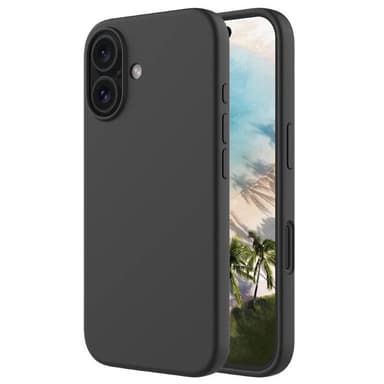Liquid silikon skal iPhone 16 Plus - Onyx Black