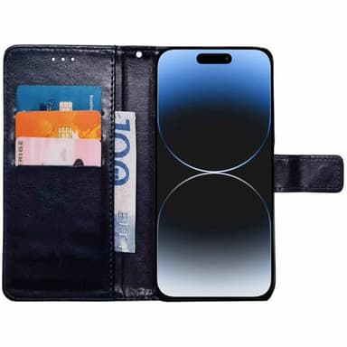 Plånboksfodral 3-kort iPhone 16 Pro - Mörkblå