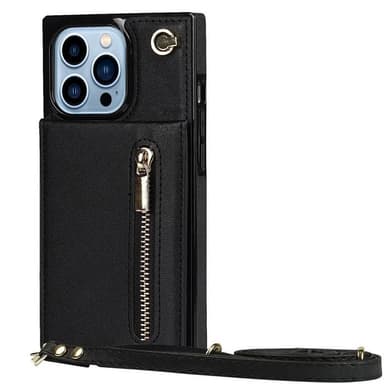 Zipper necklace case iPhone 16 Pro Max - Svart