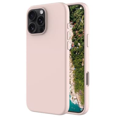 Liquid silikon skal iPhone 16 Pro - Pink Sand