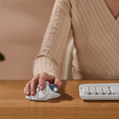 Logitech Ergo M575S Wireless Trackball mus (vit)
