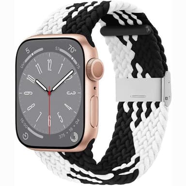 Flätat klockarmband Watch Series 10 (42mm) - Blackwhite