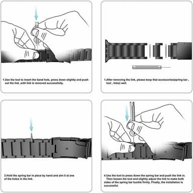 BEAD Titan klockarmband Watch Series 10 (42mm) - Svart