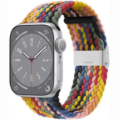 Flätat klockarmband Watch Series 10 (46mm) - Rainbow
