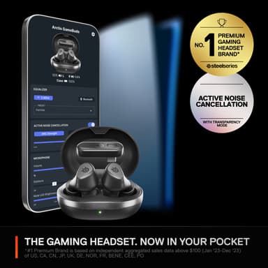 SteelSeries Arctis GameBuds hörlurar (svarta)