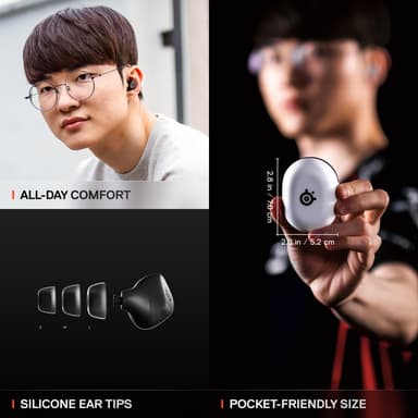 SteelSeries Arctis GameBuds hörlurar (svarta)