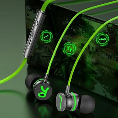 USB-C Hörlurar med Mic Magnetic In-ear Gaming Hörlurar - Röd