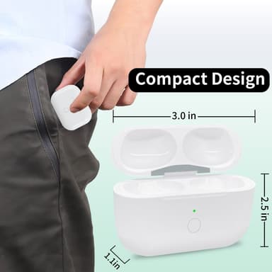 För AirPods Pro / Pro 2 Ersättningsladdningsfodral Inbyggt 680mAh Batteri