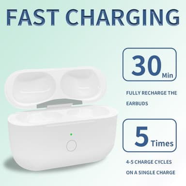 För AirPods Pro / Pro 2 Ersättningsladdningsfodral Inbyggt 680mAh Batteri