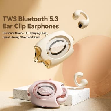 ESSAGER Bluetooth Headset Trådlösa hörlurar Svett-tåliga - Rosa