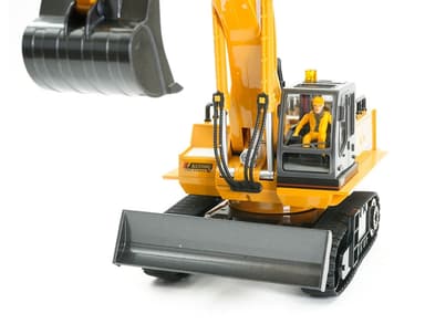 HuiNa Grävmaskin m/Metalllåda 1:16