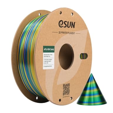 eSUN Silk Candy 1.75mm 1kg - Guld Blågrön
