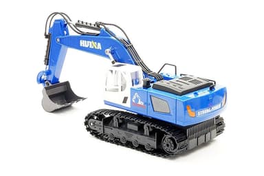 HuiNa Grävmaskin Blå m/Metalllåda 1:18