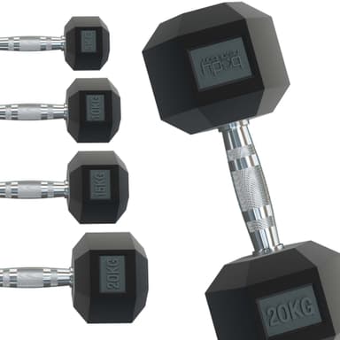 Body Revolution sexkantiga hantlar 1 kg - 40 kg par