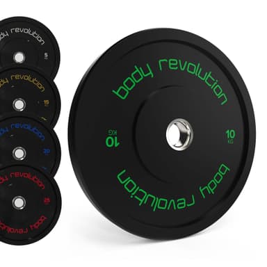 Body Revolution Olympiska Bumpervikter (Svart)