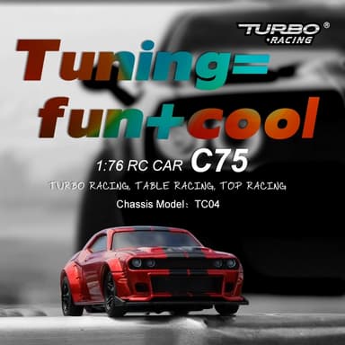 Turbo Racing C75 1/76 Svart - RTR