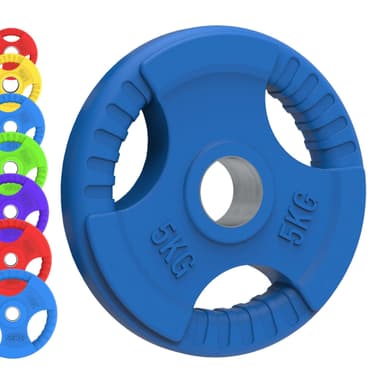 Olympic Tri-Grepp Gummiviktplattor - Färgpar & Set